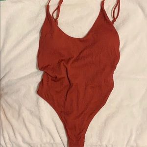 Aerie low back one piece swim suit, size S regular